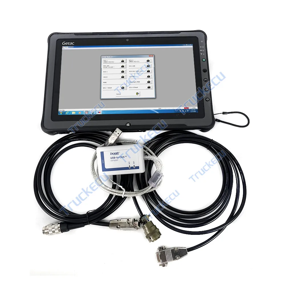 F110 tablet pc Laptop For MTU DiaSys DIAGNOSTIC KIT scanner tool(USB-to-CAN) MDEC ADEC cable