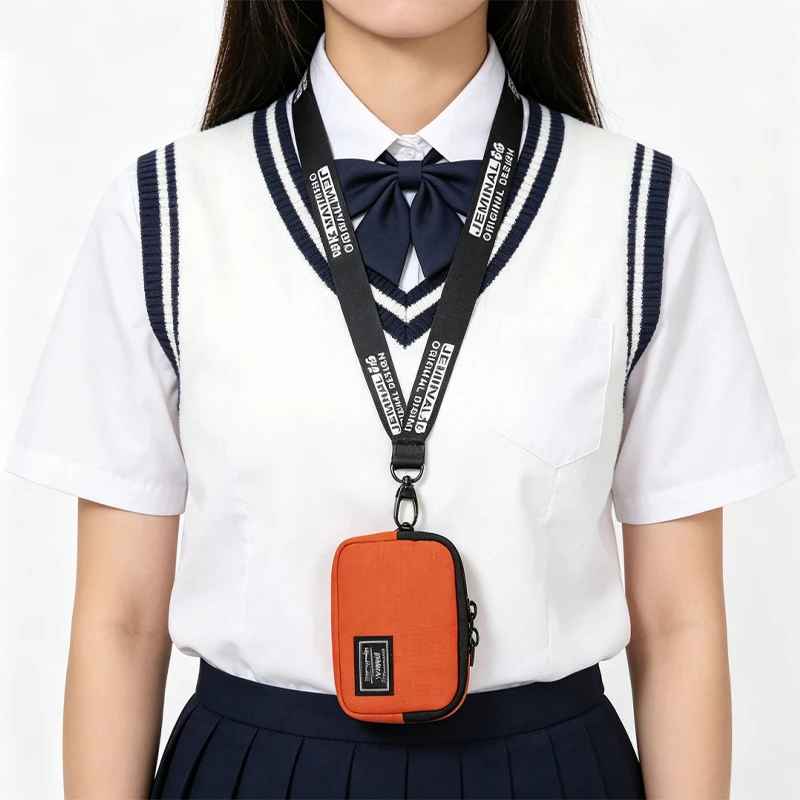 NamcheBarwa Mini Coin Purse and Card Holder Pocket Size Multifunctional Small Wallet with Zipper Durable Earbuds Small Gear Bag