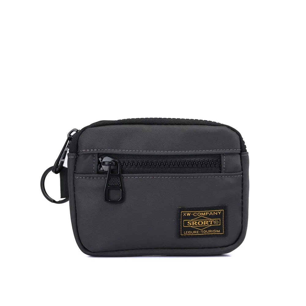 Portable Canvas Coin Purse Card Holder Oxford Cloth Zipper Short Wallet Korean Style Zipper Pouch Mini Earbuds Storage Bag Women