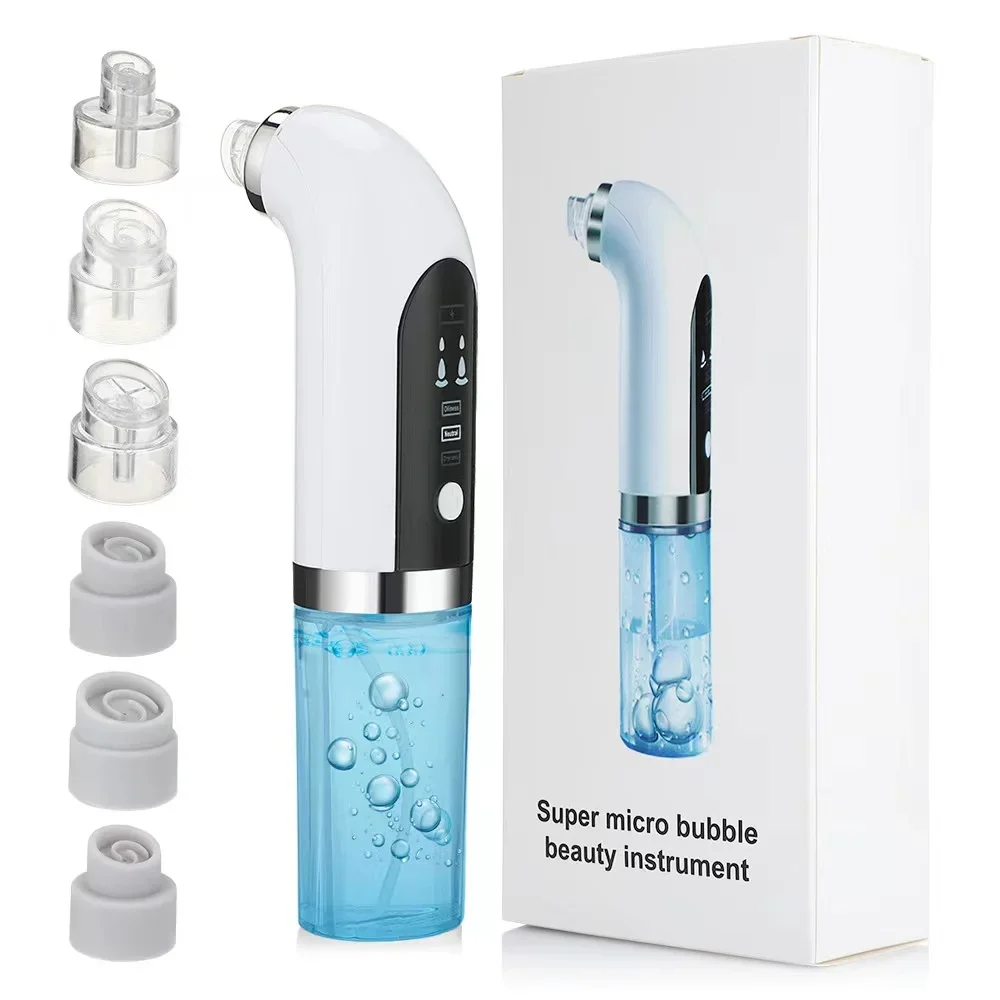 Electric Blackhead Remover Pore Vacuum Face Cleaner Pimple Black Head Removal USB Rechargeable Water Cycle Facial Cleaning Tools