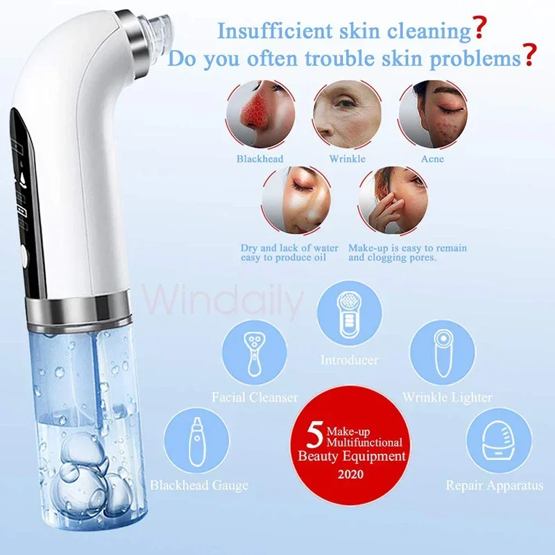New Blackhead Removal Vacuum Cleaner Electric Micro Bubble Cleaner USB Rechargeable Beauty Instrument