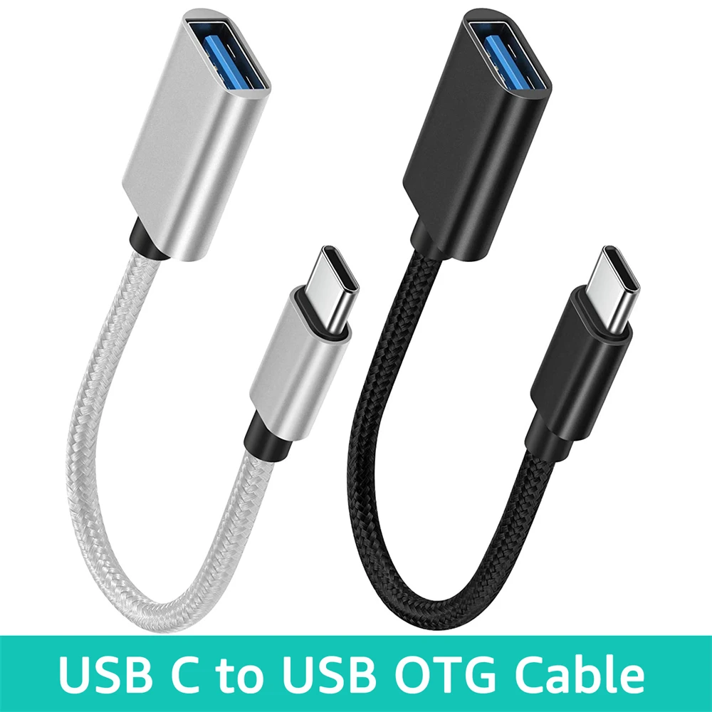 OTG Cable USB 3.0 To Type C Converter Fast Transfer Braided Cord For Samsung Xiaomi Huawei MacBook U Disk Tablet PC Card Reader