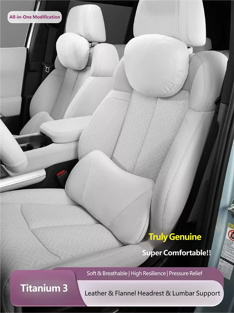 For BYD Leopard 3 Titanium 3 2025 2026 Car Set-Ergonomic Seat Headrest Neck Pillow Protection Breathable Interior Accessories