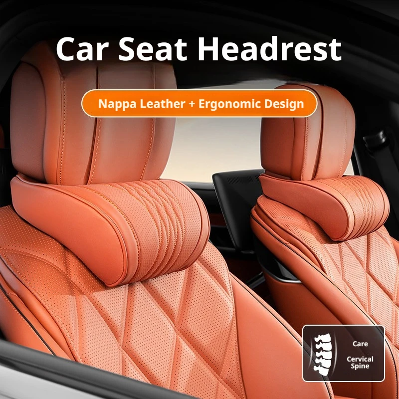 Car Seat Headrest Neck Pillow, 3D Ergonomic Travel Neck Rest, Soft Fluffy Comfortable Neck Support,car accessories interior
