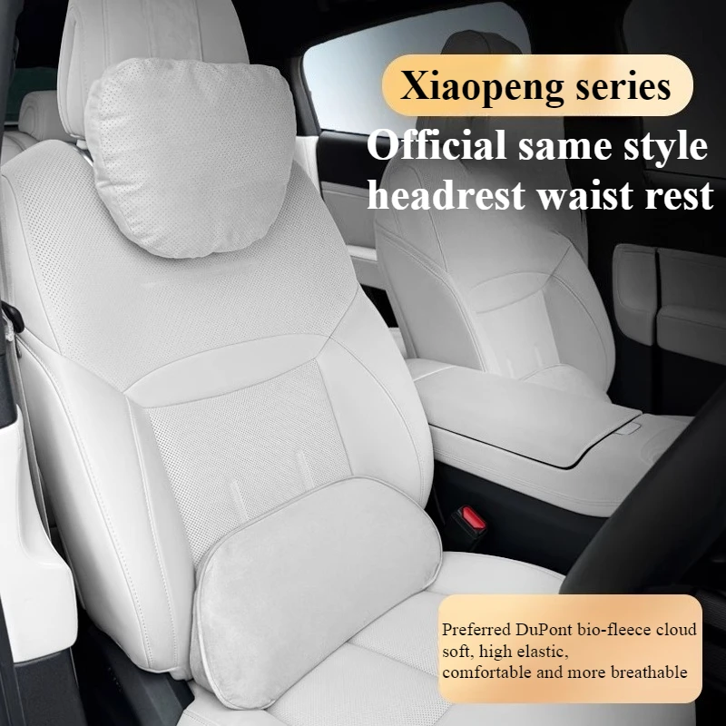 For BMW Audi Car Seat Cushion Set-Ergonomic Headrest Neck Pillow Lumbar Support Memory Foam Car Interior Accessories
