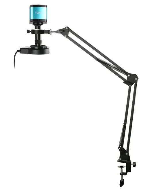 48MP 4K Electron Digital Microscope Camera 150X Lens Flexible Bracket Smartphone PCB Inspection Tools Ring Light