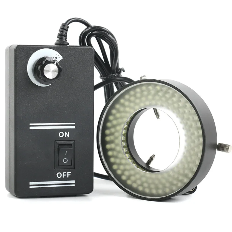 Adjustable Aluminum Alloy 152pcs LED Ring Light 6500K 18000-35000Lux for Video Digital Stereo Microscope