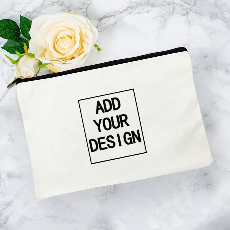 Custom Women's Makeup Bag Cosmetic Bag for Makeup Mini Pouch Bags Women Travel Organizer Handbags Kawaii