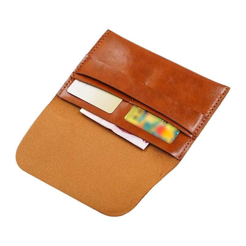 PU Leather Travel Passport Cover Purses Ultra Thin Mini Card Holder Wallet Simple Women Small Coin Cards Cover Pouch Case Bag