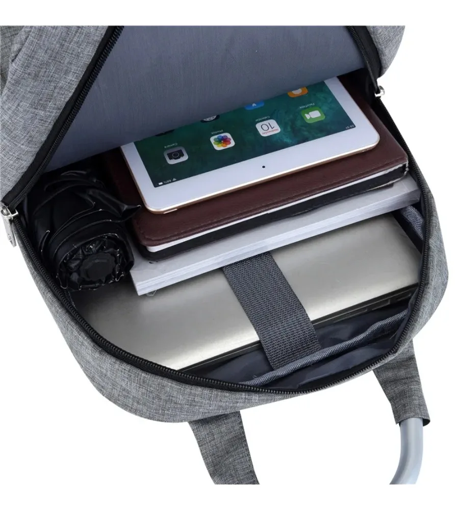 Packed with USB charging feature this mens business backpack serves as a casual notebook bag for everyday use