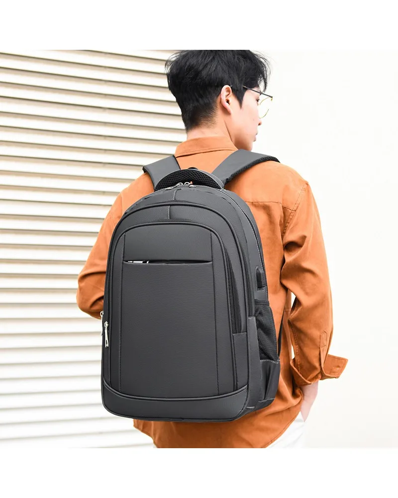 Korean version multi-functional backpack usb charging men's computer bag, large-capacity casual business notebook backpack