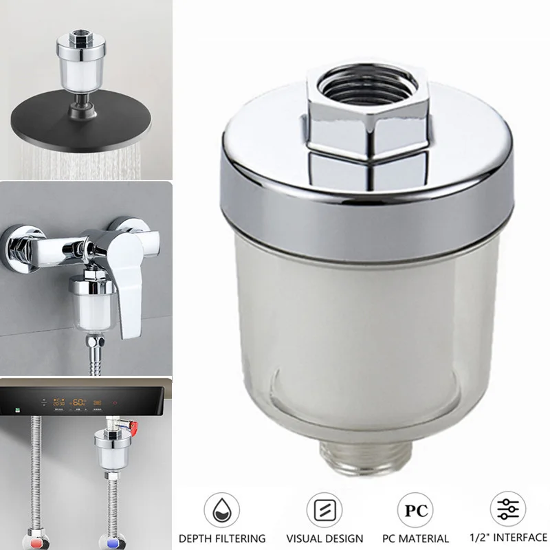 Universal Shower Filter PP Cotton 5 Micron Purifier Output Home Kitchen Faucet Front Purification Strainer Bathroom Accessories