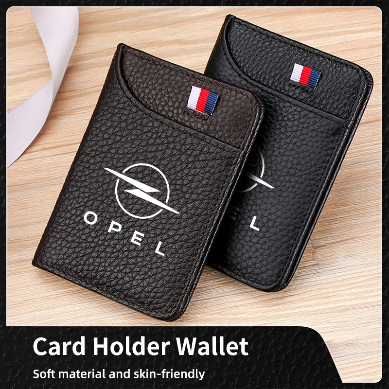 Super Slim Soft Wallet Credit Card Holder Wallets Thin Small Short Wallets For Opel Grandland Astra Insignia Corsa Zafira Meriva