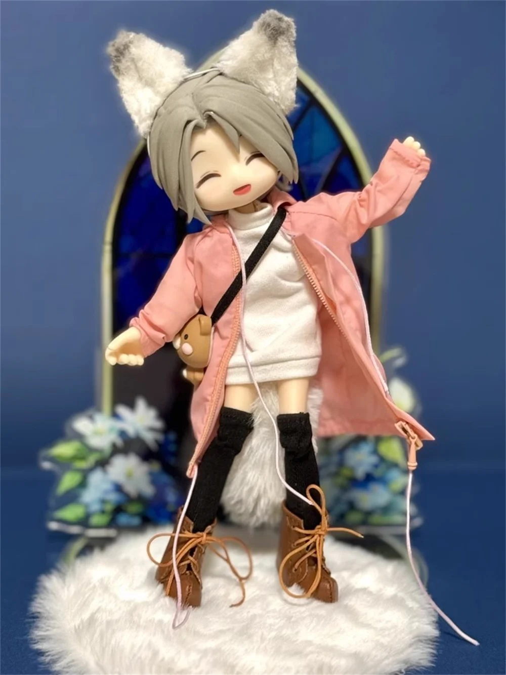 In Stock 1/12 BJD azone  3ATOYS Trendy Coat Hoodie Mini Toys Model For 6
