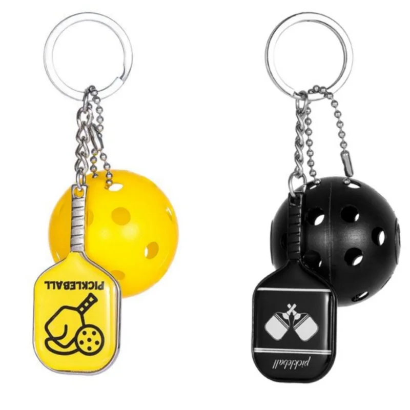Pickleball keychain For Sports Lovers Bags Wallets Car Key Pendants Cute Mini Pickleball Keychain Gifts