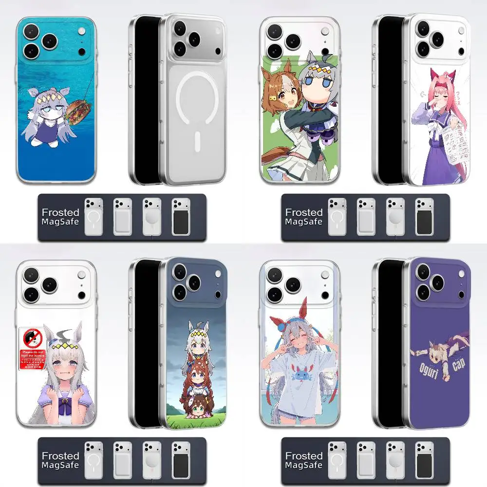 U-Uma Musume Pretty Derby Oguri Cap Phone Case For iPhone 17,16,15,14,13,12,11,Pro,Max,Plus,E,Air,Mini Magsafe Transparent