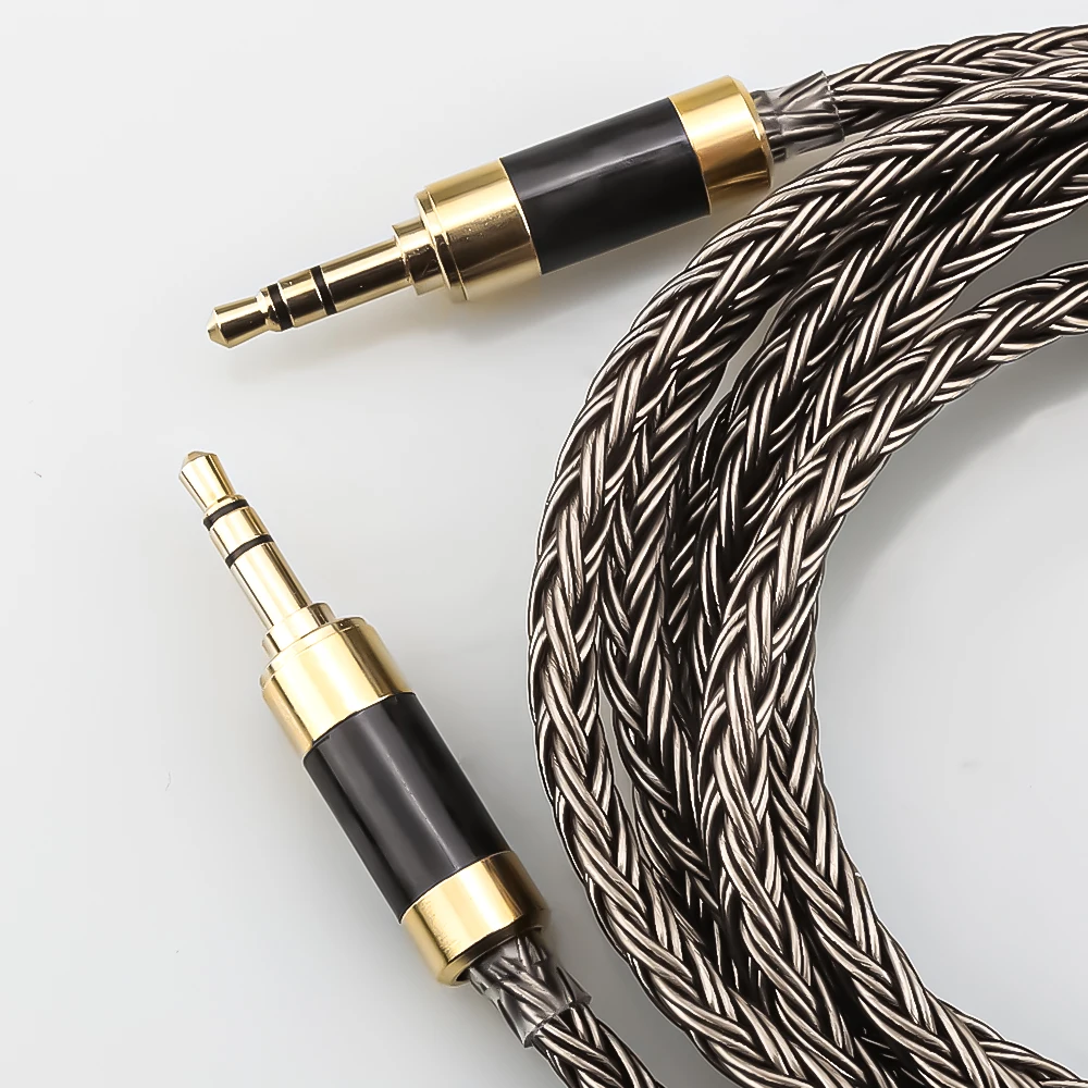16 Core 7N OCC Mini TRS Jack 3.5 Male to 3.5 Mm Stereo AUX Male Audio Input Cable Speaker Line for Headphone Sound PC Earpiece