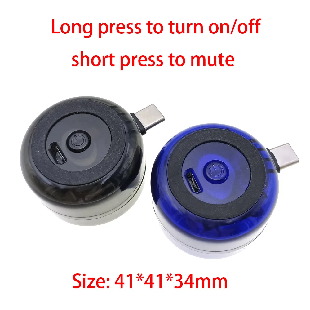 1PCS In Line Small Speaker Type-c Mobile Phone Mini Player Universal Portable Speaker 3.5mm Audio Plug Cell Phone Player