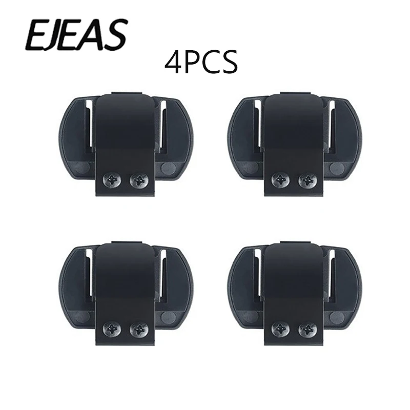 Original 4/2PCS EJEAS Motorcycle Intercom Accessories Clips Metal Bracket For V6 Pro V4 V7 Interphone Helmet Headset