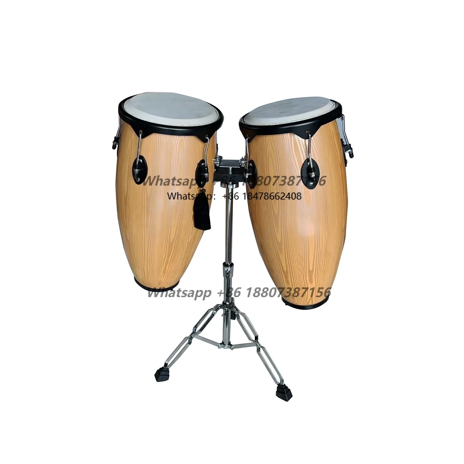 Cong Set Professional Acoustic Drum Set for Adults High Quality LKJG-03 PVC Mesh Head 2-Piece Set Durable Maple Drum Chamber