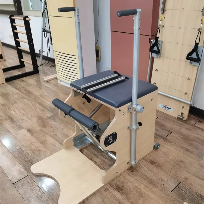 YTYIN Professional Home Gym Set | Oak Wood Pilates Reformer, Wunda Chair for Yoga & Workout