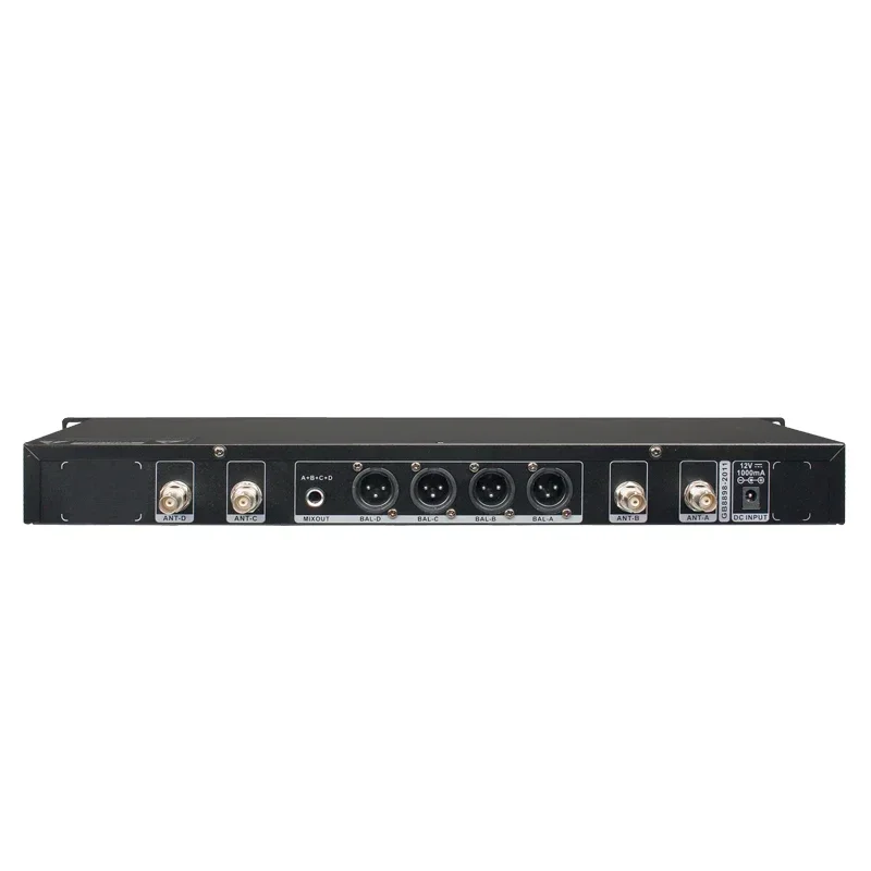 Fulinda Wireless Microphone 4 Channel Headset Microphone
