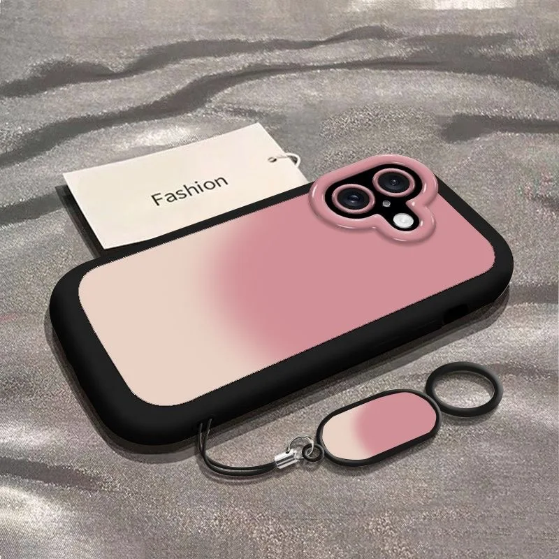 Gradient pink gradient apple17Phone case13Protective ShelliPhone15Anti-Fall14Cartoon12All-Inclusive Soft Shell11