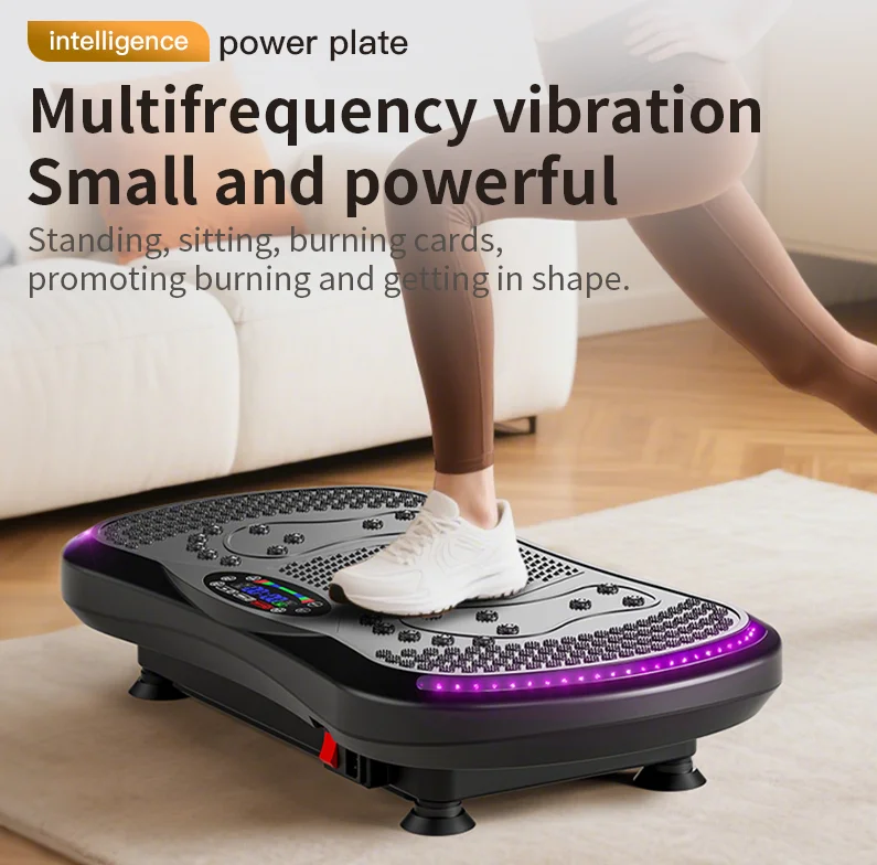 Vertical Vibration Plate, Mini ABS Exercise Vibration Platform, Home Workout Machine, Fitness Equipment, Yoga Exercise Board