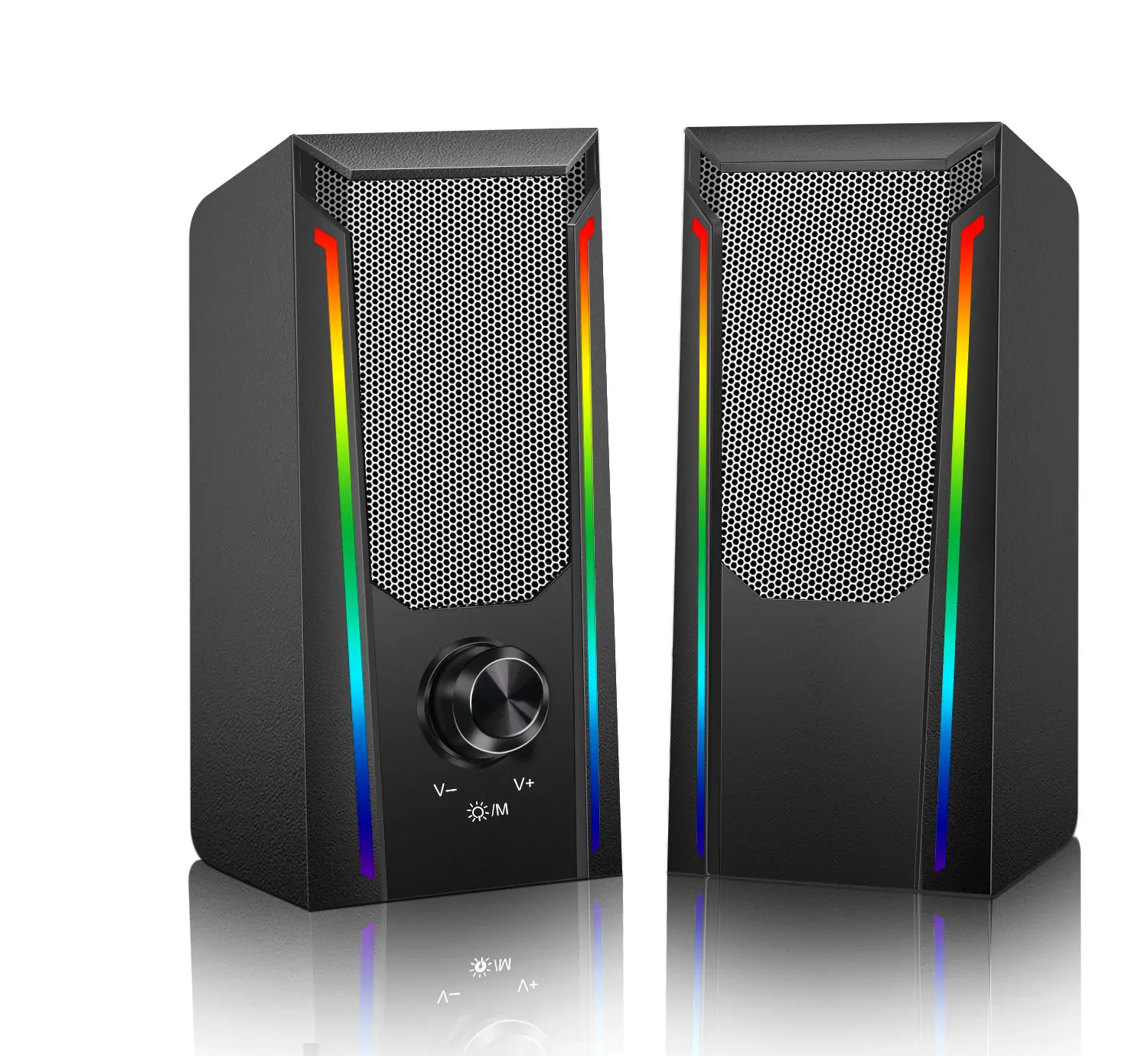 3D Computer Speaker Stereo Sound Subwoofer Bluetooth Speaker For Macbook Laptop Notebook PC Music Player Wired Loudspeaker