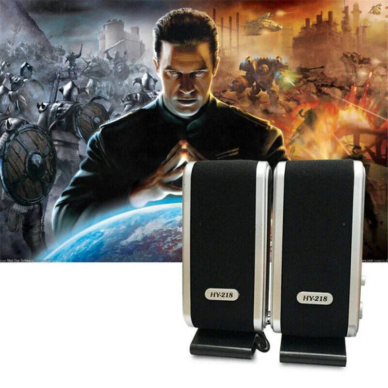 USB Mini Speaker Portable Multimedia for Desktop PC Laptop Notebook - Compact Computer Speaker with High-Quality Sound