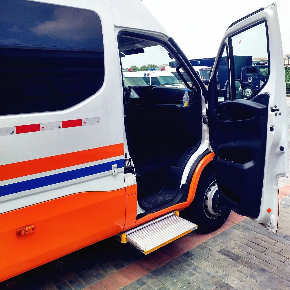 RV Caravan Motorhome Camper Travel  Electric Aluminum Sliding Step Door Slide  CE Certification Led Lighting