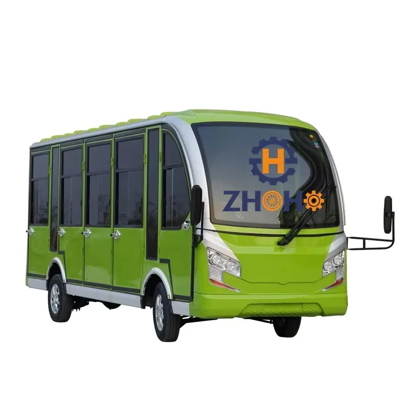 Electric Bus with LED Lights Factory Price Closed Sightseeing Bus Tour Club Vintage Travel Bus Made in China
