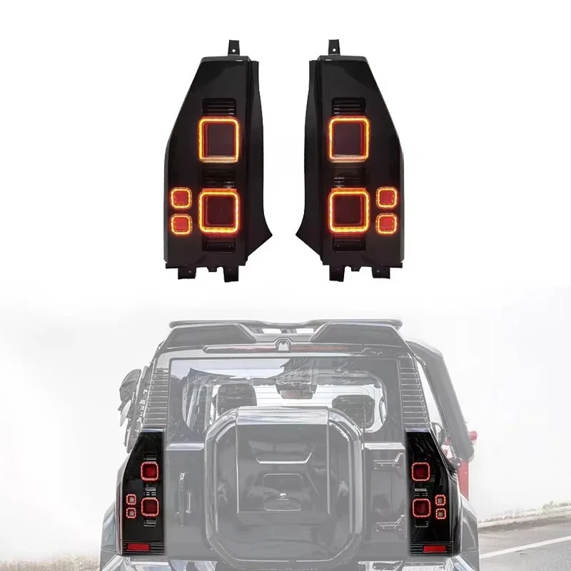 Upgrade Car LED Lamp Taillights Back Rear Turning Tail Light Assembly for Jetour T2 Traveler Accessoriescustom