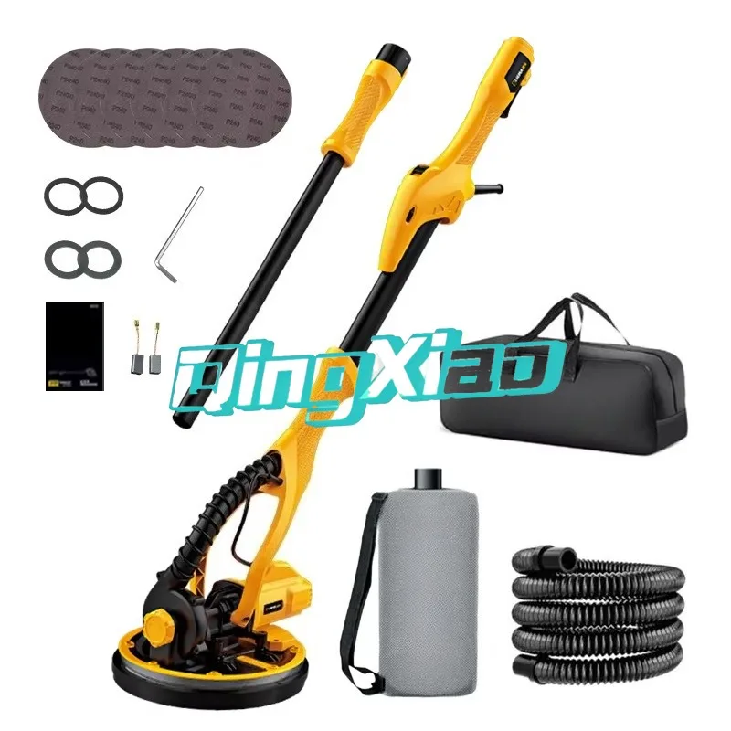 1200W Electric Drywall Sander Foldable Long Handle Variable Speed Wall Sanding Grinding Machine for Home Decoration DIY Tool