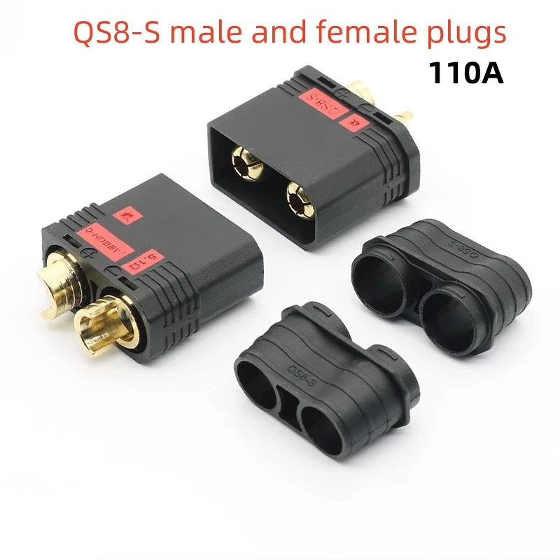 1PCS 110A High Current QS8-S Male and Female Plug, Anti-Ignition High Current Electric Vehicle Drone Battery Connector