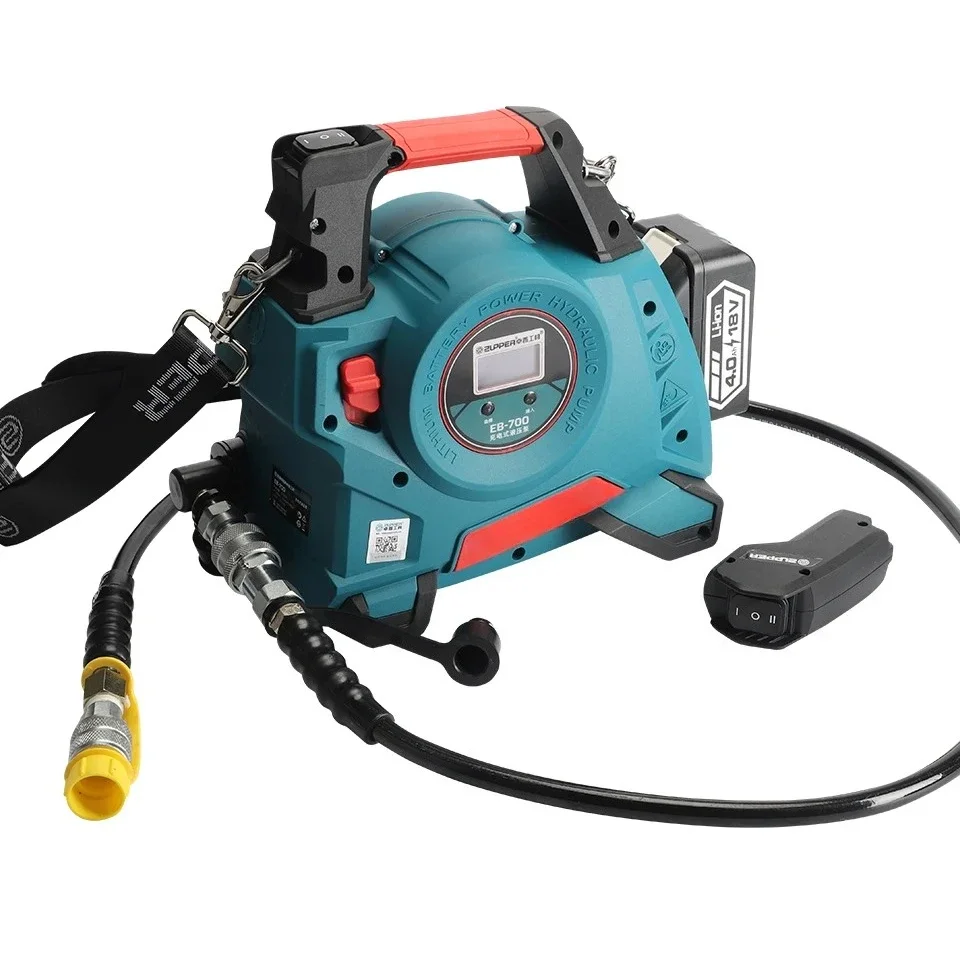 Rechargeable EB-700 Hydraulic Pump Battery Powered High Pressure 3000psi Low Profile Handheld Pump for Fitness Equipment