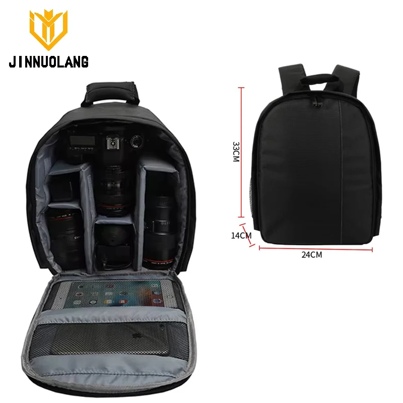 Waterproof Camera Bag, Outdoor Photography Backpack, Video Digital Single-Lens Reflex Camera Bag, Suitable for Most Cameras