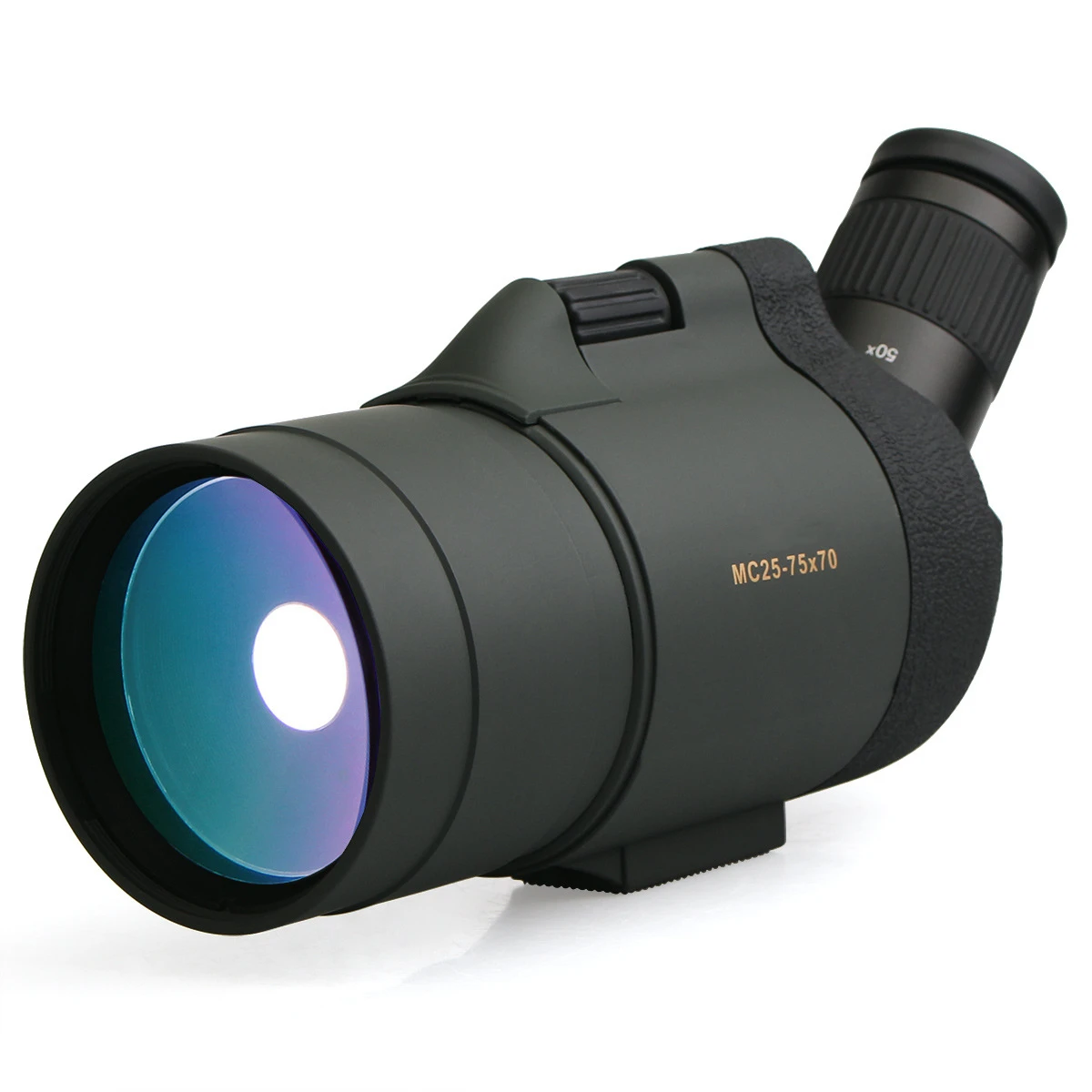 High Quality BAK4 Prism 20-60x60 20-60x65 25-75x70 70mm FMC Green Coated Waterproof Spotting Scope for Hunting with Tripod