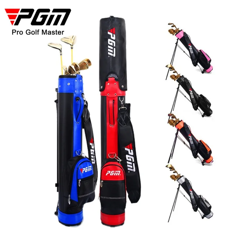 PGM Lightweight Waterproof Golf Stand Bag Ultra Portable Carry Bag 8-9 Clubs Tripod Stand Golf Bag for Practice Driving Range