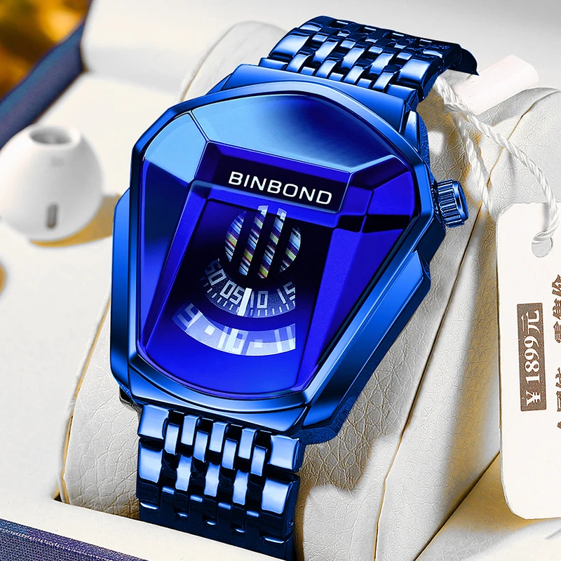UTHAI New Men's Watch Fashion Luxury Creative New Concept Luminous Calendar Waterproof Small Tripod Quartz Watch Watches for Man