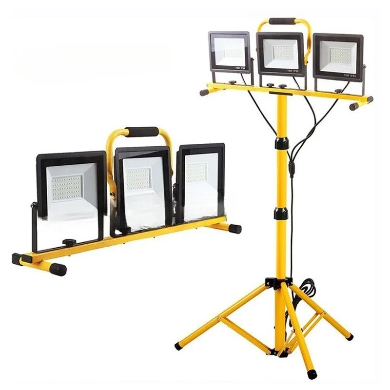 LED work  flood light outdoor mobile tripod floor  waterproof outdoor bracket  floodlight