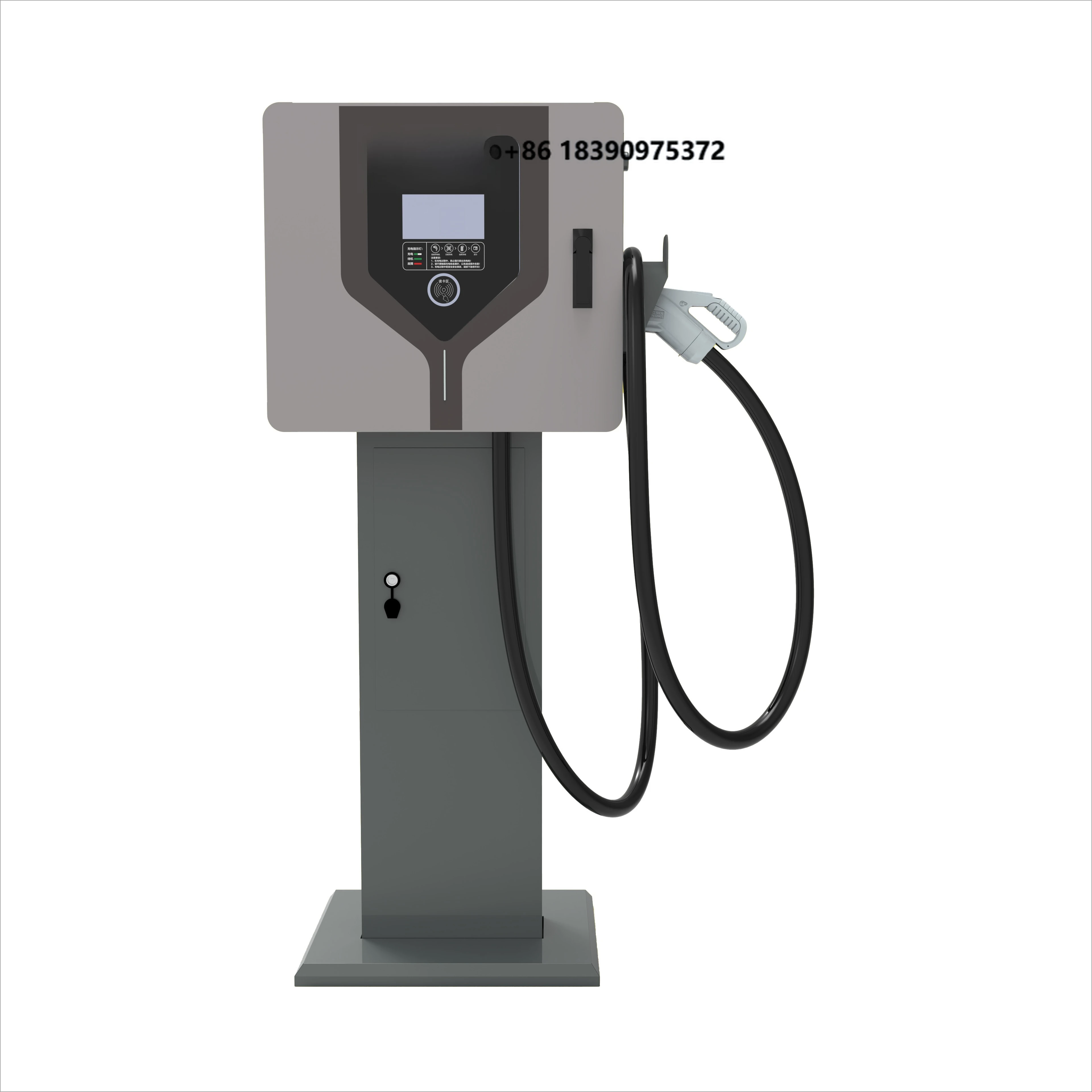 Hipech 20kW 40kW Modular DC EV Charger Fast Charging Station for Electric Cars with OCPP Remote Control With Columns