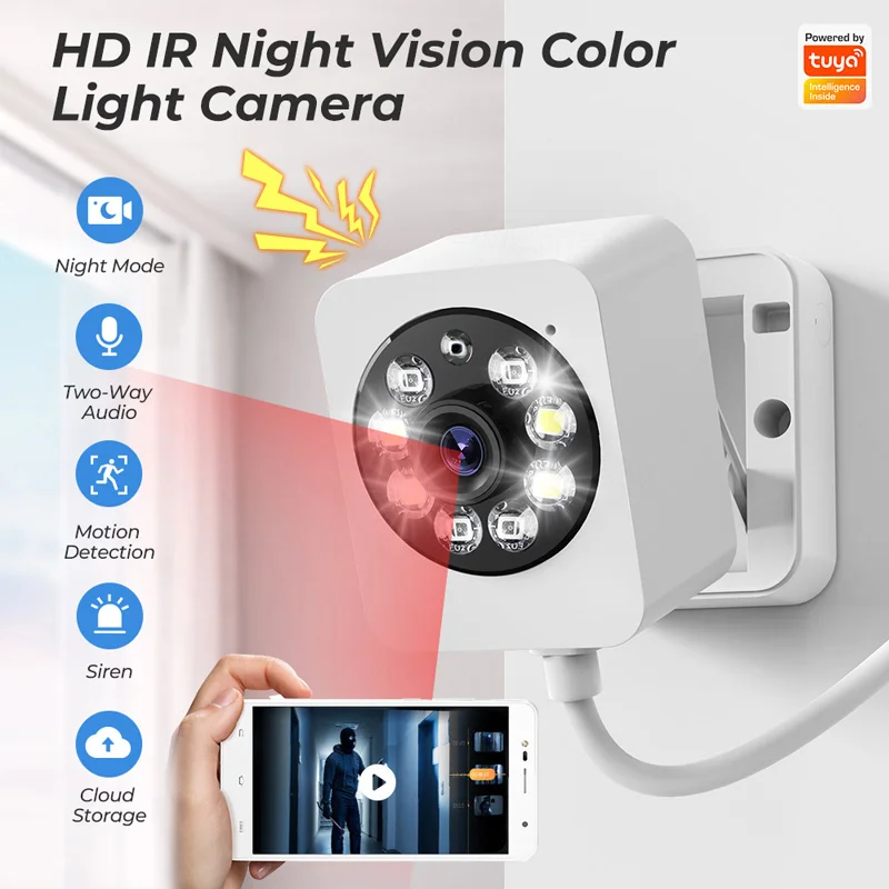 Graffiti Smart Home Security Human Monitoring 1080 High-definition Remote Voice Intercom Wireless Wifi Camera Night Vision