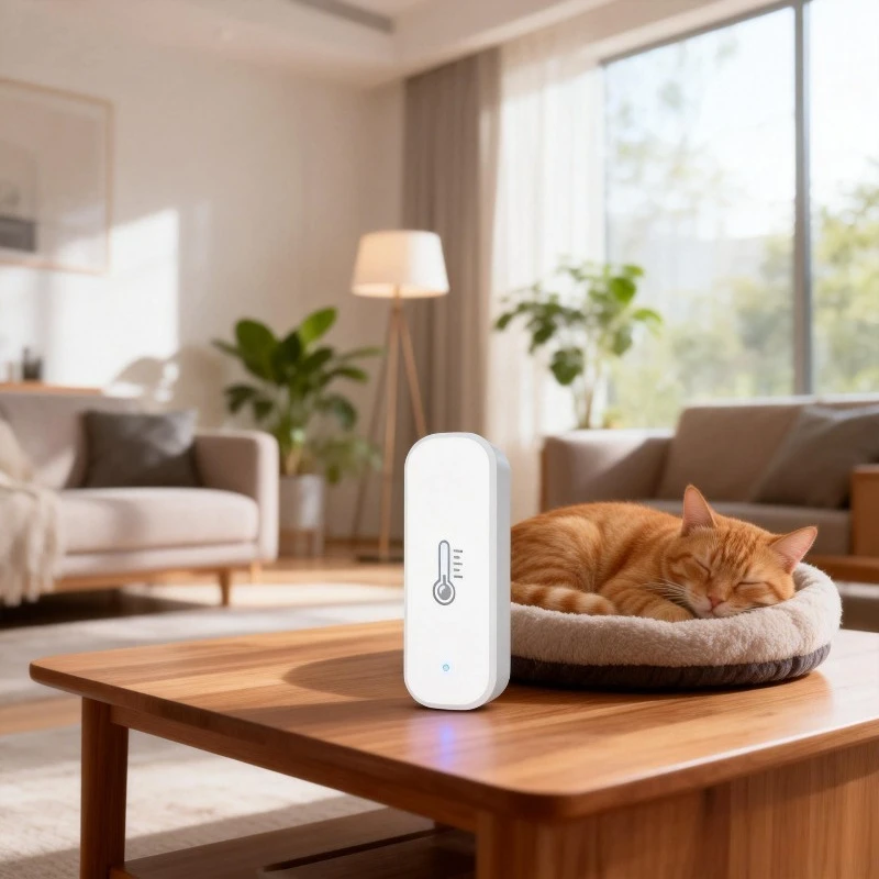 WiFi Smart Temperature Humidity Sensor Wireless Indoor Monitor Detector with App Alerts for Home Bedroom Baby Room Greenhouse