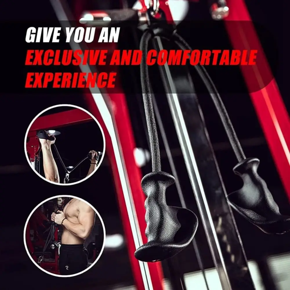 Ergonomic Fitness Pull Rope 360° Isolation Training Gantry Pull Rope Exercise Rubber Grip Gym Equipment Pull Rope