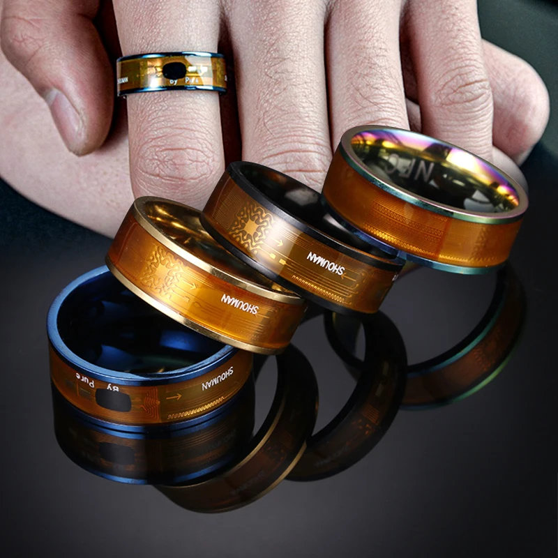 Nfc Smart Ring Portable Compact Wearing Id Recognition Device Multifunctional Women Men Nfc Smart Ring Pay Ring Nfc Payment Ring