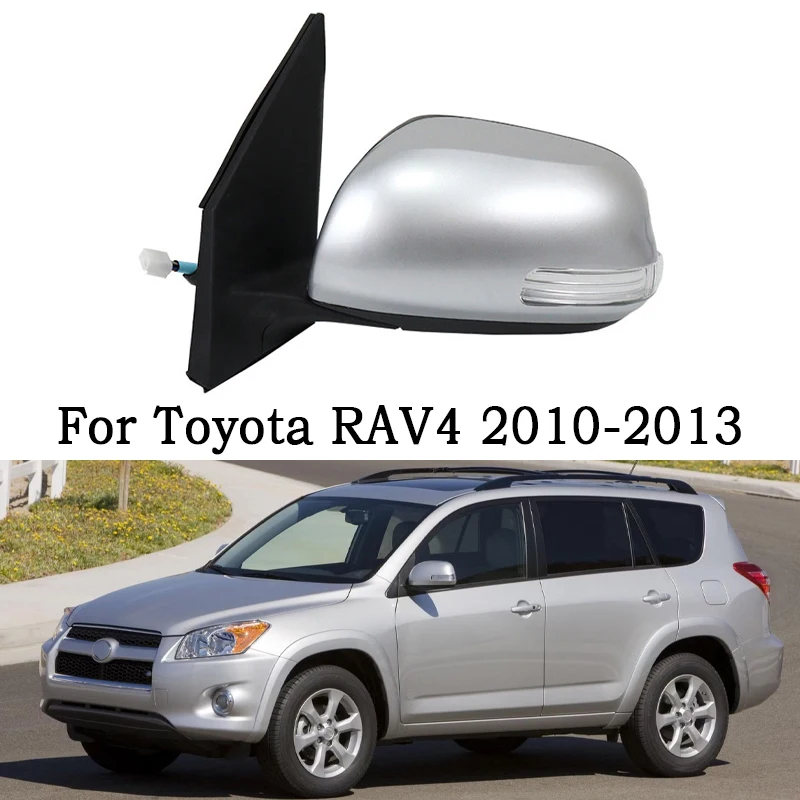 Car Side Mirror Rearview Assembly For Toyota RAV4 2010 2011 2012 2013 Auto Automatic Folding Electric Headting Rear View Mirror