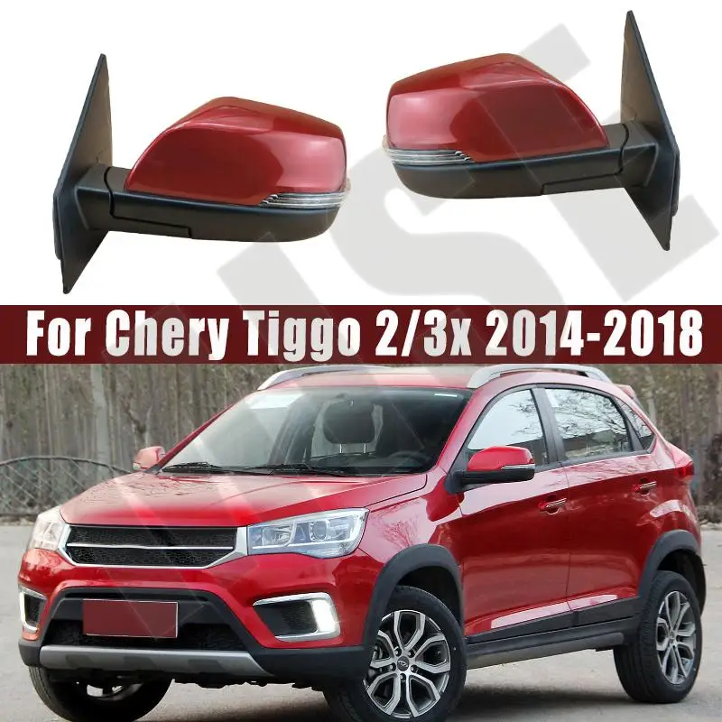Car Rear Mirror For Chery Tiggo 2/3x 2014-2018 Auto Rearview Mirror Assembly No Automatic Folding