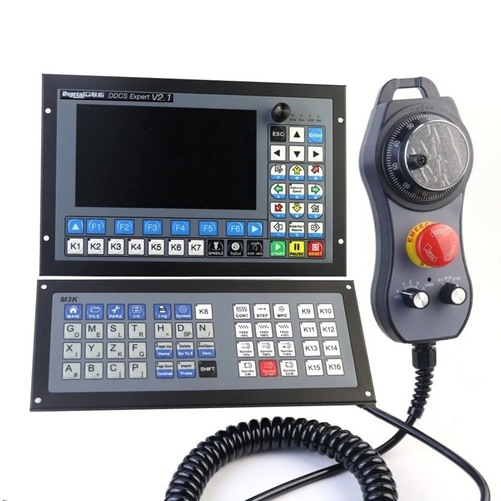 PLC Controller DDCS Expert 3/4/5 axis numerical control controller kit with MPG and keyboard