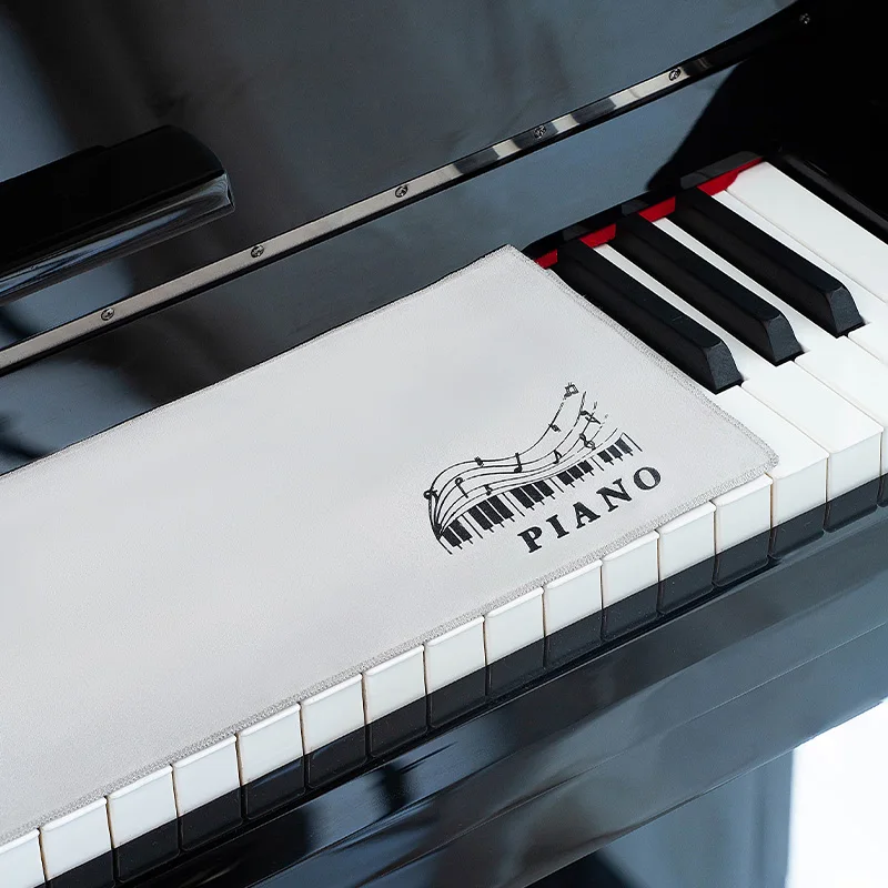 Triangular Upright Piano Keyboard Dustproof Cloth 88-Key Piano Electric Piano Keyboard Cover Cloth Universal for Pianos